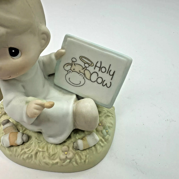 Precious Moments Figurine I Think You're Just Divine Holy Cow 272558 1997 sword - Picture 2 of 7